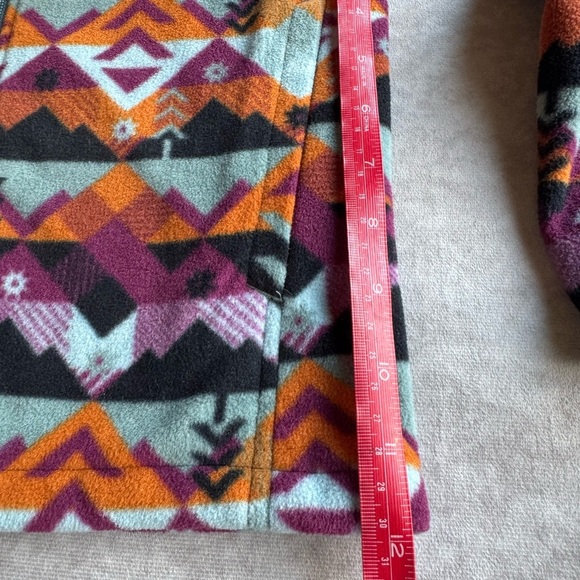 Columbia Kids' Geometric Fleece Jacket - Purple, Orange, Black - Picture 7 of 7